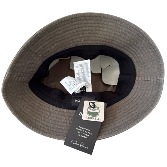 Brixton Woodburn Packable Bucket Hat S/M Vetiver Sol Wash - Picture 3 of 6